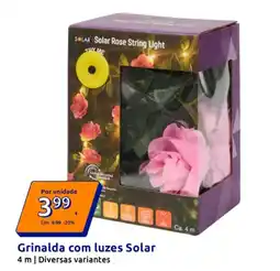 Action Grinalda com luzes Solar promoção