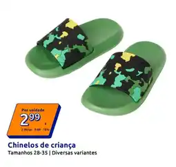 Action Chinelos de criança promoção