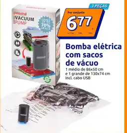Action Bomba elétrica com sacos de vácuo promoção