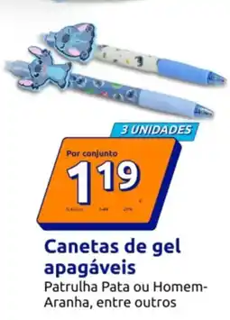 Action Canetas de gel apagáveis promoção