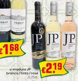 Bolama v. maduro JP branco/tinto/rosé promoção