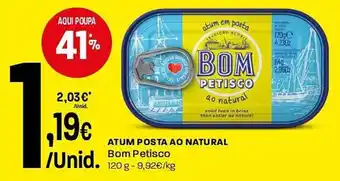 Intermarché Atum posta ao natural bom petisco promoção