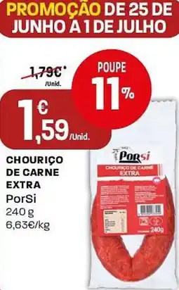 Intermarché Chouriço de carne extra PorSi promoção