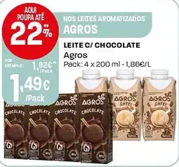 Intermarché Leite c/ chocolate agros promoção