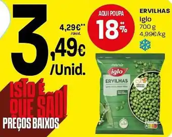 Intermarché Ervilhas iglo promoção