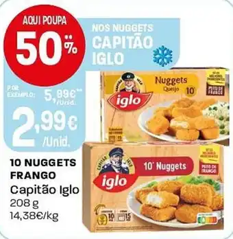 Intermarché 10 nuggets frango Capitão Iglo promoção