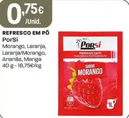 Intermarché Refresco em pó PorSi promoção