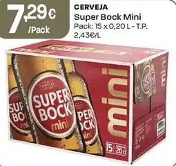Intermarché Cerveja super bock mini promoção