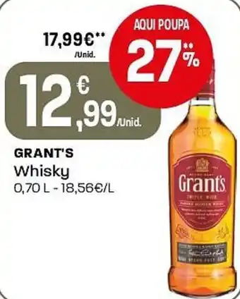 Intermarché Grant's whisky promoção