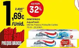 Intermarché Dentífrico aquafresh promoção