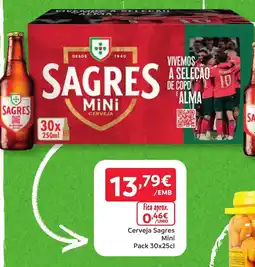 Amanhecer Cerveja Sagres Mini promoção