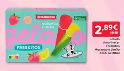 Amanhecer Gelado Amanhecer Freskitos Morango e Limão promoção