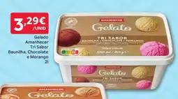 Amanhecer Gelado Amanhecer Tri Sabor Baunilha, Chocolate e Morango promoção