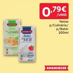 Amanhecer Natas p/Culinária/ p/Bater promoção