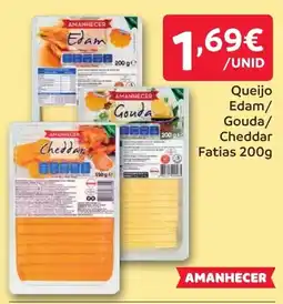 Amanhecer Queijo Edam/ Gouda Cheddar Fatias promoção