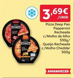 Amanhecer Pizza Deep Pan Pepperoni Rechead promoção