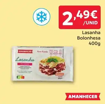 Amanhecer Lasanha Bolonhesa promoção