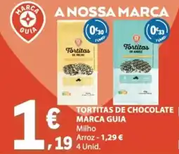 E.Leclerc Tortitas de chocolate marca guia promoção