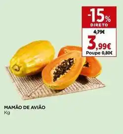 El Corte Inglés Mamão de aviao promoção