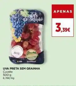 Uva preta sem grainha