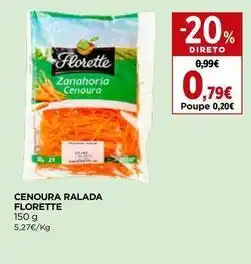 El Corte Inglés Florette - cenoura ralada promoção