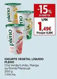 El Corte Inglés Pleno - iogurte vegetal liquido promoção