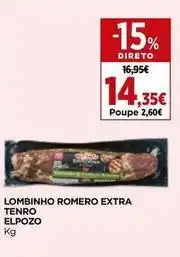 El Corte Inglés Elpozo - lombinho romero extra tenro promoção