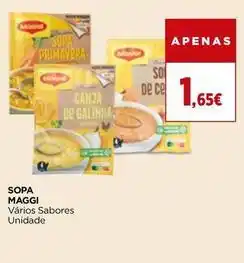 El Corte Inglés Maggi - sopa promoção