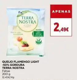 El Corte Inglés Terra nostra - queijo flamengo light -50% gordura promoção