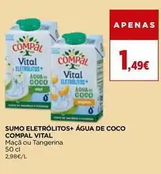 El Corte Inglés Compal vital - sumo eletrolitos+ agua de coco promoção