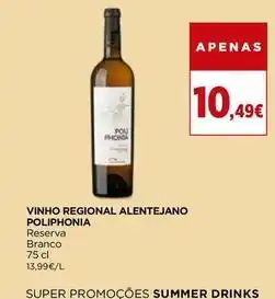 El Corte Inglés Poliphonia - vinho regional alentejano promoção