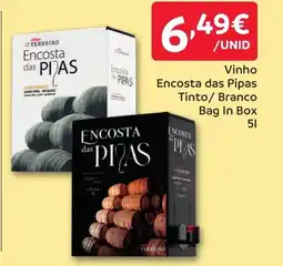 Amanhecer Vinho Encosta das Pipas Tinto/ Branco Bag In Box promoção