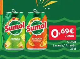 Amanhecer Sumol Laranja/ Ananás promoção