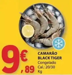 E.Leclerc Camarão black tiger congelado promoção