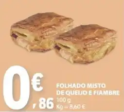 E.Leclerc Folhado misto de queijo e fiambre promoção