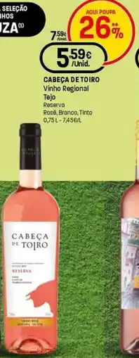 Intermarché CABEÇA DE TOIRO Vinho Regional promoção
