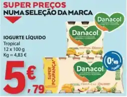 E.Leclerc Iogurte líquido tropical promoção