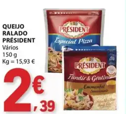 E.Leclerc Queijo ralado président promoção