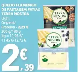 E.Leclerc Queijo flamengo de pastagem fatias terra nostra promoção