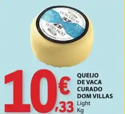 E.Leclerc Queijo de vaca curado dom villas light promoção