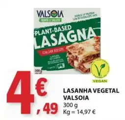 E.Leclerc Lasanha vegetal valsoia promoção