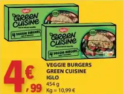 E.Leclerc Veggie burgers green cuisine iglo promoção