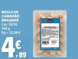 E.Leclerc Miolo de camarão brasmar promoção