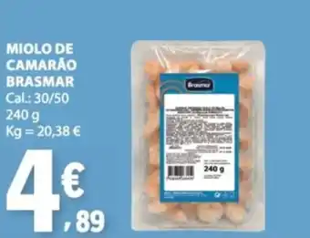 E.Leclerc Miolo de camarão brasmar promoção