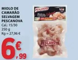 E.Leclerc Miolo de camarão selvagem pescanova promoção