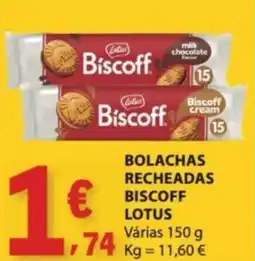 E.Leclerc Bolachas recheadas biscoff lotus promoção
