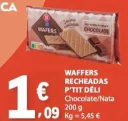 E.Leclerc Waffers recheadas p'tit deli promoção