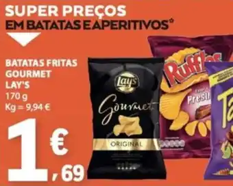 E.Leclerc Batatas fritas gourmet lay's promoção