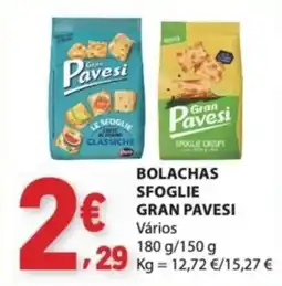 E.Leclerc Bolachas sfoglie gran pavesi vários promoção