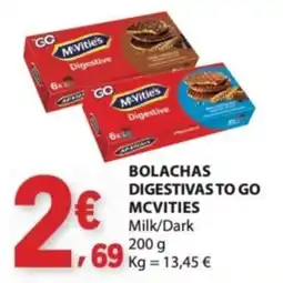 E.Leclerc Bolachas digestivas to go mcvities promoção